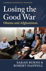 „Losing the Good War: Obama and Afghanistan“ steht in großen Buchstaben. Im Hintergrund sitzen Menschen in einem Raum.