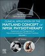 Titeltext: "Clinical Application of the Maitland Concept of NMSK Physiotherapy". Hintergrund zeigt Hände und Therapie.