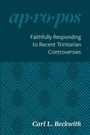Text: "ap·ro·pos", "Faithfully Responding to Recent Trinitarian Controversies", "Carl L. Beckwith". Geometrisches Muster unten.