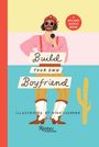 „Build Your Own Boyfriend“, illustriert von Nina Cosford. Illustration: Person mit Mikrofon, Kaktus, buntem Hintergrund.