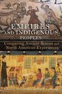 "Empires and Indigenous Peoples" vergleicht antike römische mit nordamerikanischen Erfahrungen. Oben Mosaik, unten Illustration.
