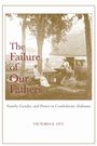 „The Failure of Our Fathers“. Szene mit Frauen und Mann vor einer Hütte, sitzend, in historischer Kleidung.