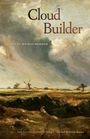 „Cloud Builder“, „Poems by Weston Morrow“. Landschaft mit Wolken, Feldern und einer Windmühle im Hintergrund.