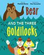 „Story by Patrick Horne. Illustrated by Dan Yaccarino. Bear and the Three Goldilocks.“ Illustration: Bär und drei Personen.