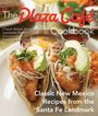 Text: The Plaza Café Cookbook. Abgebildet sind gefüllte Tacos mit Avocado, Tomaten und Koriander.