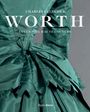 "Charles Frederick Worth: Inventing Haute Couture." Ein elegantes, grünes Kleid mit aufwendigen Falten und Schleife.