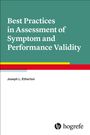 „Best Practices in Assessment of Symptom and Performance Validity“ steht auf einem grünen Hintergrund, darunter „Joseph L. Etherton“. Unten ein Logo von Hogrefe.
