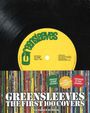 "Greensleeves The First 100 Covers" von Alexander Newman. Oben ein Schallplatten-Etikett, darunter bunte Plattencover.