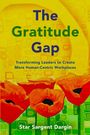 "The Gratitude Gap", "Transforming Leaders to Create More Human-Centric Workplaces". Illustration: Rote Mohnblumen vor gelbem Hintergrund.