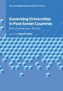 Titel: "Governing Universities in Post-Soviet Countries" von Peter D. Eckel. Blaue Oberfläche mit Würfellogo.
