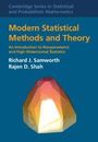 "Modern Statistical Methods and Theory" steht in großen Buchstaben. Unten ist eine abstrakte bunte Form.