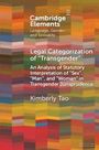 Kimberly Tao: Legal Categorization of 'Transgender', Buch