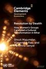 Oben steht "Cambridge Elements Development Economics". Titel: "Revolution by Stealth". Hintergrund aus Lichtstrahlen.