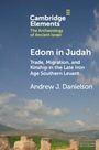 Andrew J. Danielson: Edom in Judah, Buch