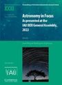 „Astronomy in Focus, IAU XXXI General Assembly, 2022“, Herausgeber José Miguel Rodríguez Espinosa. Sternenhimmel über Baum.