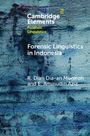 „Forensic Linguistics in Indonesia“ von R. Dian Dia-an Muniroh und E. Aminudin Aziz. Text auf blauer Wand.