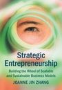 „Strategic Entrepreneurship“, Text über einem Auge in grünen und orangen Farbtönen. Autor: Joanne Jin Zhang.