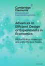 Micha¿ Wiktor Krawczyk: Advances in Efficient Design of Experiments in Economics, Buch