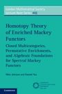 Donald Yau: Homotopy Theory of Enriched Mackey Functors, Buch