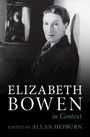 "Elizabeth Bowen in Context. Edited by Allan Hepburn." Ein Schwarz-Weiß-Porträt einer Person, die zur Kamera blickt.