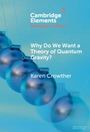 Karen Crowther: Why Do We Want a Theory of Quantum Gravity?, Buch