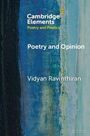 "Cambridge Elements: Poetry and Poetics. Poetry and Opinion. Vidyan Ravinthiran." Gemälde mit blauen und grünen Streifen.
