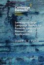 Ein strukturiertes blaues Muster, mit Text: "Leveraging Large Language Models for Forensic Linguistics Research and Application" von João P. C. V. Padua.