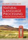 Autorennamen oben: Yue Zhang, Zhiyang Teng. Titel: Natural Language Processing, A Machine Learning Perspective, Second Edition. Landschaft mit roter Telefonzelle.