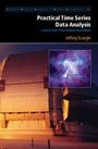 "Practical Time Series Data Analysis" von Jeffrey Scargle. Ein großes Observatorium mit einem kleinen Weltraumbild darüber.