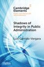 Text: "Cambridge Elements", "Public and Nonprofit Administration", "Shadows of Integrity in Public Administration", "Luis Garrido-Vergara". 

Hintergrund: Abstrakte blaue Muster.