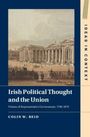 "Irish Political Thought and the Union" von Colin W. Reid, Illustration eines historischen Gebäudes, beige und blaue Farben.