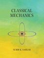 Oben steht "CLASSICAL MECHANICS", unten "SUBIR K. SARKAR". Eine Illustration zeigt ein Atom auf grün-gelbem Hintergrund.