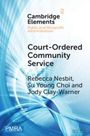 Jody Clay-Warner: Court-Ordered Community Service, Buch