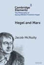 Text: "Cambridge Elements, The Philosophy of Georg Wilhelm Friedrich Hegel, Hegel and Marx, Jacob McNulty." Illustration: Hegel-Porträt.