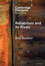 Text: "Cambridge Elements Epistemology, Reliabilism and its Rivals, Bob Beddor". Hintergrund: Rostige Metalloberflächen und Ziegel.