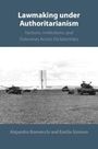 Covertext: „Lawmaking under Authoritarianism: Factions, Institutions, and Outcomes Across Dictatorships“. Panzer vor einem Monument.