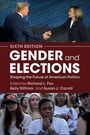 "SIXTH EDITION, GENDER and ELECTIONS. Shaping the Future of American Politics. Edited by Richard L. Fox, Kelly Dittmar, and Susan J. Carroll." Oben Männer- und Frauen-Handshake, unten nachdenkliche Frauen in einer Menge.