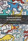 "Reason and Power in Argumentation" steht auf einem farbenfrohen, abstrakten Muster mit stilisierten Figuren und Linien.