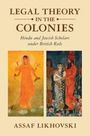 „LEGAL THEORY IN THE COLONIES: Hindu and Jewish Scholars under British Rule“. Zwei Illustrationen mit Figuren in traditionellen Gewändern.