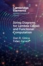 "Cambridge Elements: String Diagrams for Lambda Calculi and Functional Computation" von Dan R. Ghica und Fabio Zanasi. Hintergrund mit Netz- und Lichtmuster.