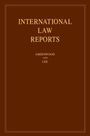 Text: "INTERNATIONAL LAW REPORTS", "GREENWOOD AND LEE". Dunkelbrauner Hintergrund, schlichte Gestaltung.