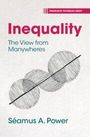 Buchtitel: "Inequality: The View from Manywheres" von Séamus A. Power. Illustration: Zwei Kreise durch eine Linie geteilt.