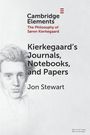 "Kierkegaard's Journals, Notebooks, and Papers" von Jon Stewart. Links ein Porträt von Søren Kierkegaard.