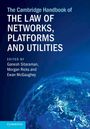 "The Cambridge Handbook of the Law of Networks, Platforms and Utilities." Blauer Hintergrund mit einem Netzwerkmuster.