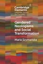 "Gendered Neologisms and Social Transformation" von Maria Szymańska. Buntes, abstraktes Muster im Hintergrund.