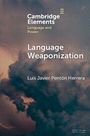 "Cambridge Elements: Language and Power" oben, "Language Weaponization", Autor: Luis Javier Pentón Herrera, Wolkenhintergrund.