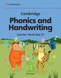 "Cambridge Phonics and Handwriting Learner’s Book Step 2C" mit einem Orang-Utan, Leopard und Papagei auf einer Wiese.