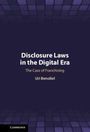 Uri Benoliel: Disclosure Laws in the Digital Era, Buch