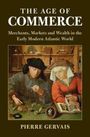 "The Age of Commerce" von Pierre Gervais. Zwei Personen in historischer Kleidung zählen Geld.