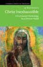 "Christ Inexhaustible: A Provisional Christology for a Diverse World" von Mike Higton. Darunter ein Gemälde einer ruhigen Figur.